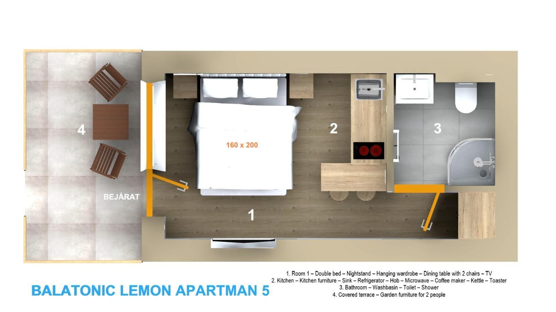 Balatonic Lemon Apartmanhaz 希欧福克 客房 照片